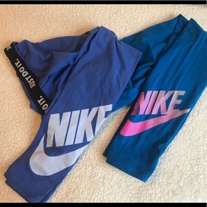 2 pair of cotton Nike leggings